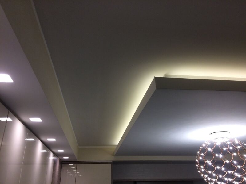 Cartongesso e faretti soffitto Valerio baldo imbiancature e decorazioni